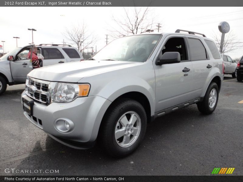 Ingot Silver Metallic / Charcoal Black 2012 Ford Escape XLT