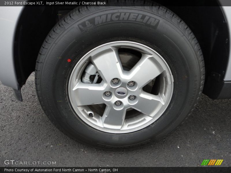 Ingot Silver Metallic / Charcoal Black 2012 Ford Escape XLT