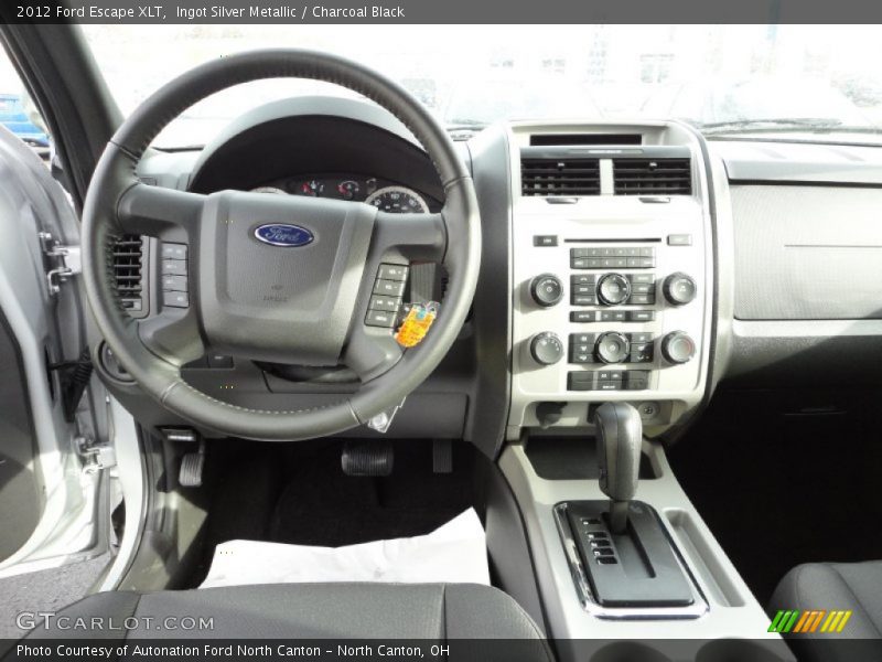 Ingot Silver Metallic / Charcoal Black 2012 Ford Escape XLT