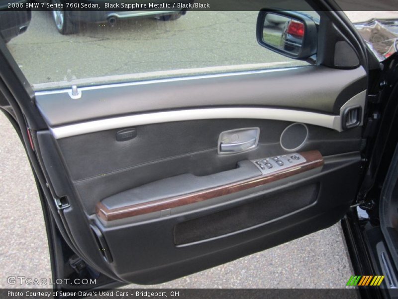 Black Sapphire Metallic / Black/Black 2006 BMW 7 Series 760i Sedan