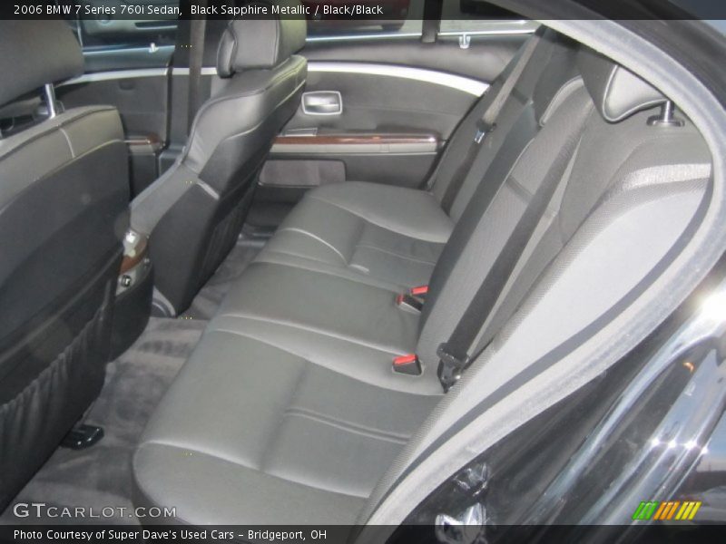 Black Sapphire Metallic / Black/Black 2006 BMW 7 Series 760i Sedan