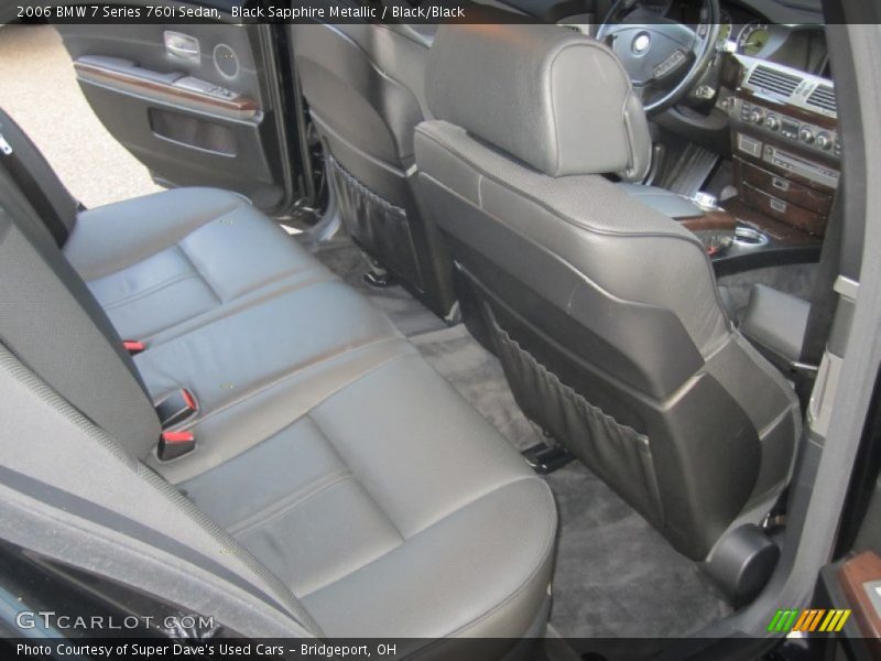 Black Sapphire Metallic / Black/Black 2006 BMW 7 Series 760i Sedan