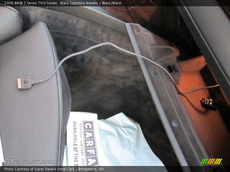 Black Sapphire Metallic / Black/Black 2006 BMW 7 Series 760i Sedan
