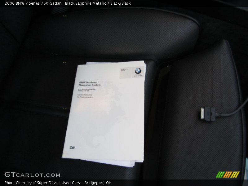 Black Sapphire Metallic / Black/Black 2006 BMW 7 Series 760i Sedan