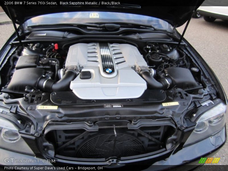  2006 7 Series 760i Sedan Engine - 6.0 Liter DOHC 48-Valve VVT V12