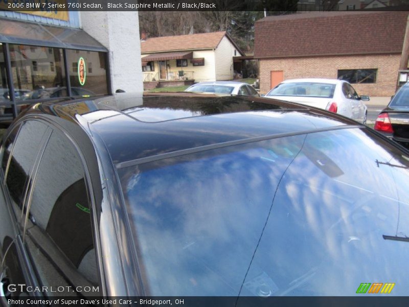 Black Sapphire Metallic / Black/Black 2006 BMW 7 Series 760i Sedan