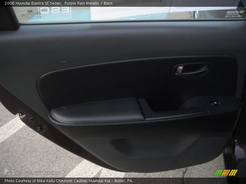 Purple Rain Metallic / Black 2008 Hyundai Elantra SE Sedan