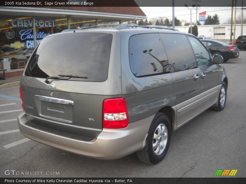 Sage Green Metallic / Beige 2005 Kia Sedona EX