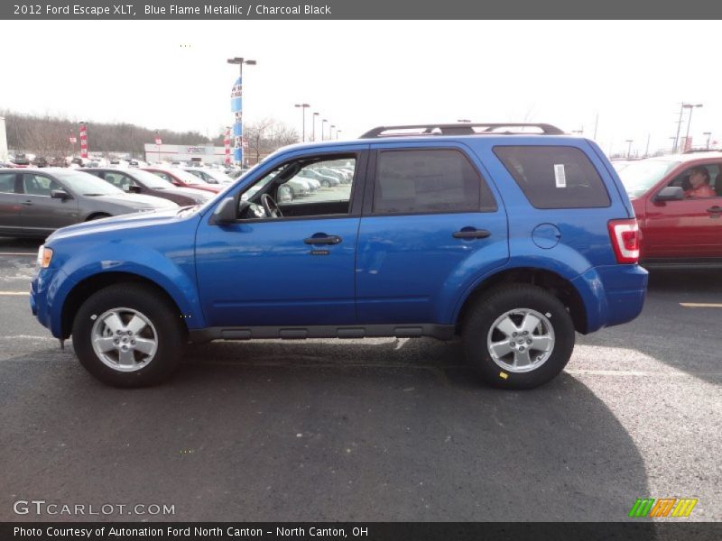 Blue Flame Metallic / Charcoal Black 2012 Ford Escape XLT