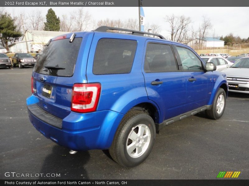 Blue Flame Metallic / Charcoal Black 2012 Ford Escape XLT