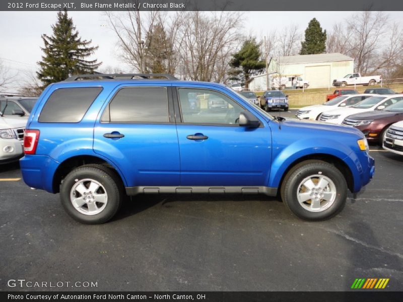 Blue Flame Metallic / Charcoal Black 2012 Ford Escape XLT