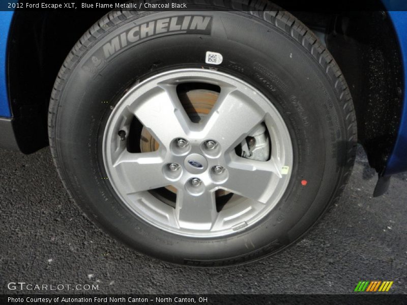 Blue Flame Metallic / Charcoal Black 2012 Ford Escape XLT