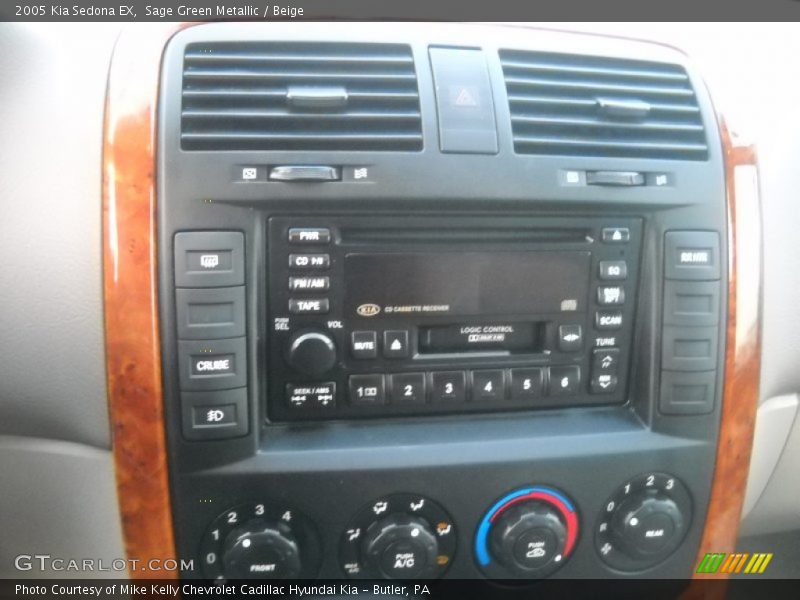 Sage Green Metallic / Beige 2005 Kia Sedona EX