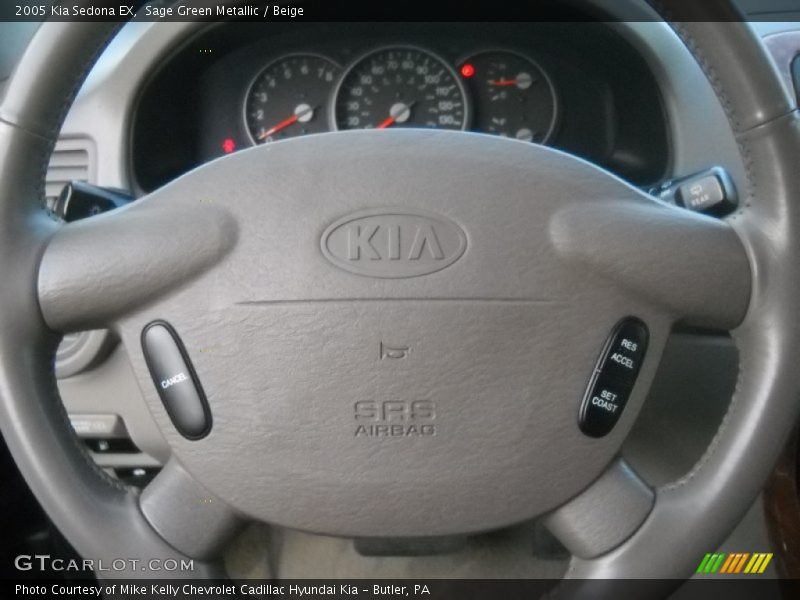 Sage Green Metallic / Beige 2005 Kia Sedona EX