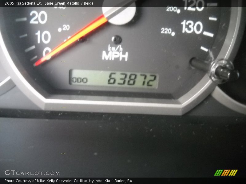 Sage Green Metallic / Beige 2005 Kia Sedona EX