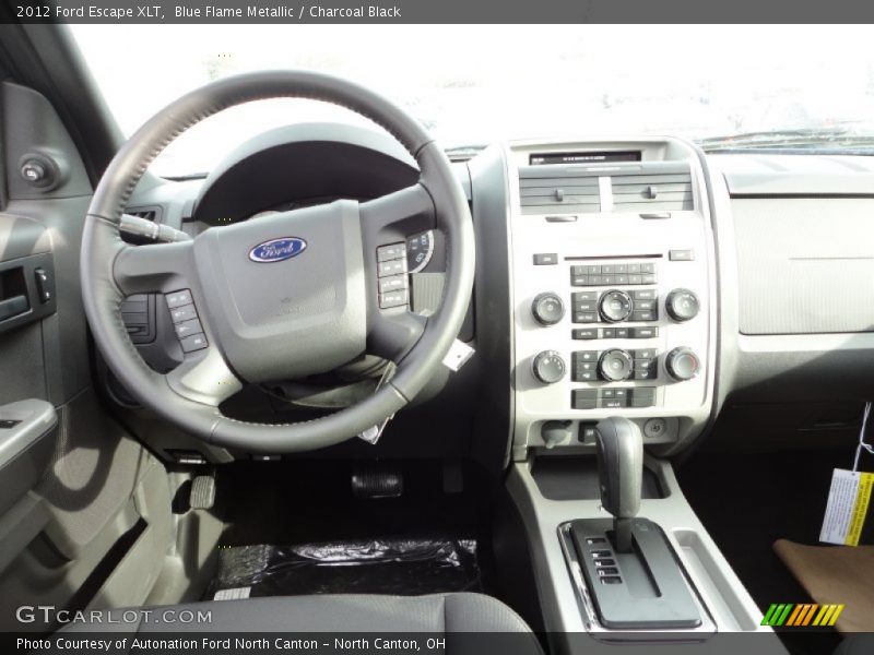 Blue Flame Metallic / Charcoal Black 2012 Ford Escape XLT