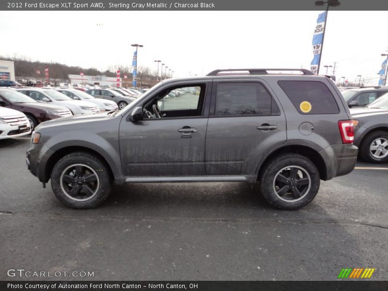 Sterling Gray Metallic / Charcoal Black 2012 Ford Escape XLT Sport AWD