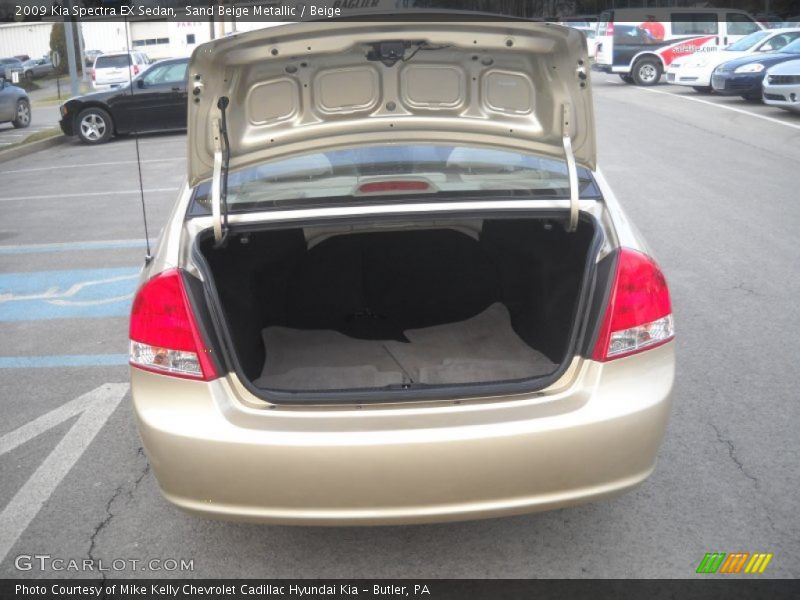 Sand Beige Metallic / Beige 2009 Kia Spectra EX Sedan