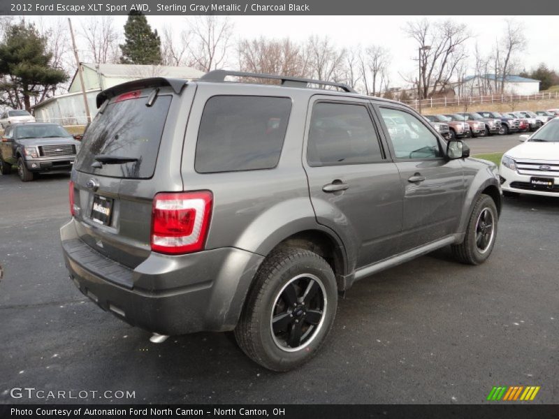 Sterling Gray Metallic / Charcoal Black 2012 Ford Escape XLT Sport AWD