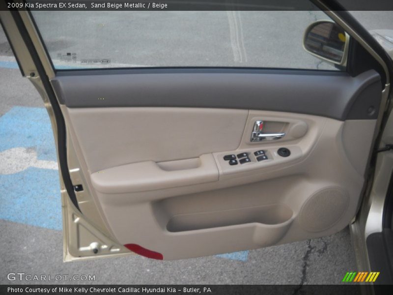 Sand Beige Metallic / Beige 2009 Kia Spectra EX Sedan