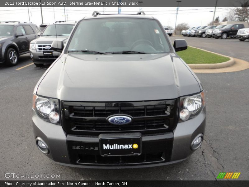 Sterling Gray Metallic / Charcoal Black 2012 Ford Escape XLT Sport AWD