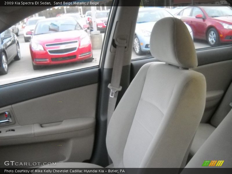 Sand Beige Metallic / Beige 2009 Kia Spectra EX Sedan