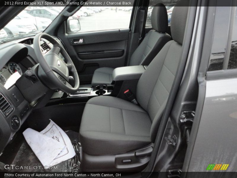  2012 Escape XLT Sport AWD Charcoal Black Interior