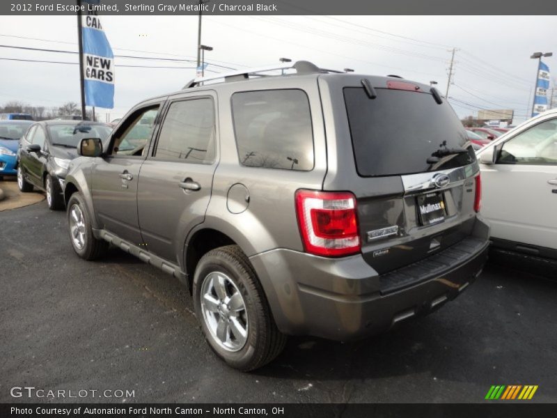 Sterling Gray Metallic / Charcoal Black 2012 Ford Escape Limited