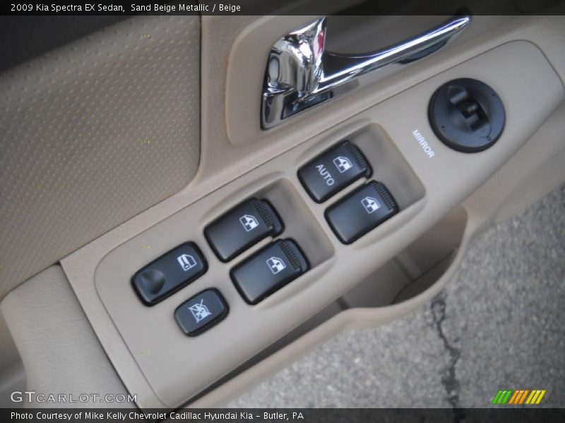 Sand Beige Metallic / Beige 2009 Kia Spectra EX Sedan