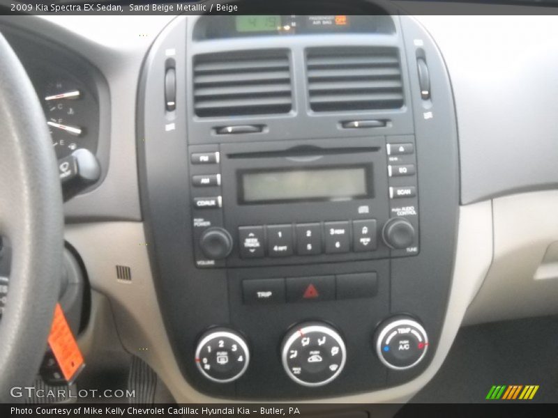 Sand Beige Metallic / Beige 2009 Kia Spectra EX Sedan