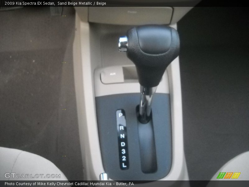 Sand Beige Metallic / Beige 2009 Kia Spectra EX Sedan