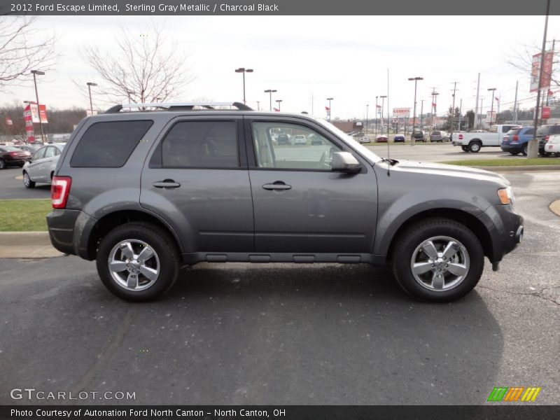 Sterling Gray Metallic / Charcoal Black 2012 Ford Escape Limited