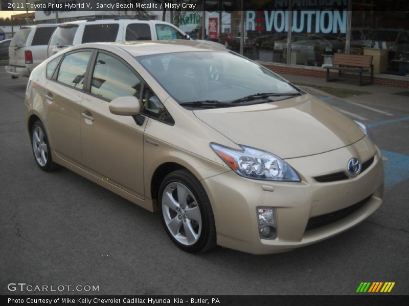 Sandy Beach Metallic / Misty Gray 2011 Toyota Prius Hybrid V