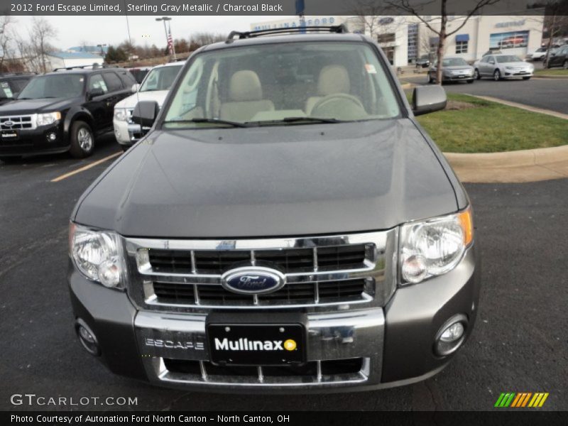 Sterling Gray Metallic / Charcoal Black 2012 Ford Escape Limited