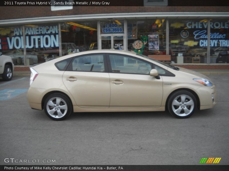 Sandy Beach Metallic / Misty Gray 2011 Toyota Prius Hybrid V