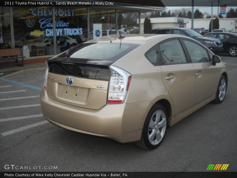 Sandy Beach Metallic / Misty Gray 2011 Toyota Prius Hybrid V