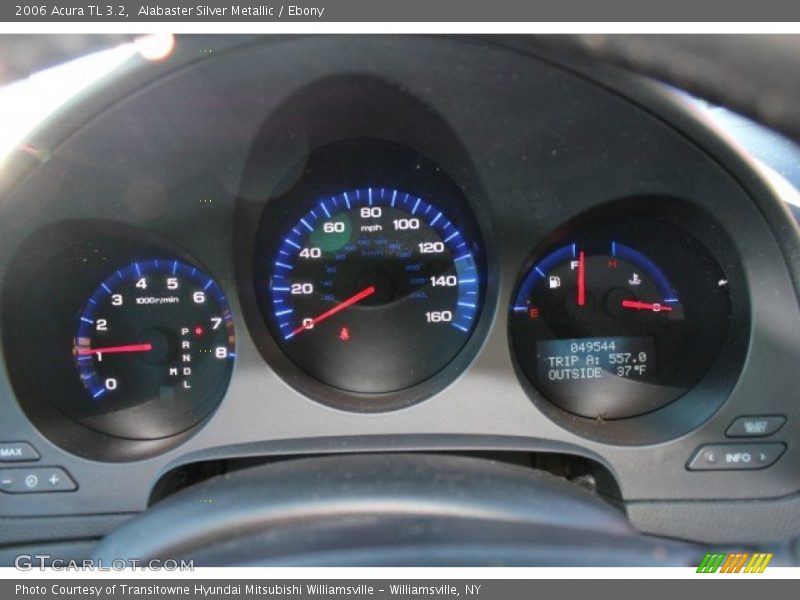 Alabaster Silver Metallic / Ebony 2006 Acura TL 3.2