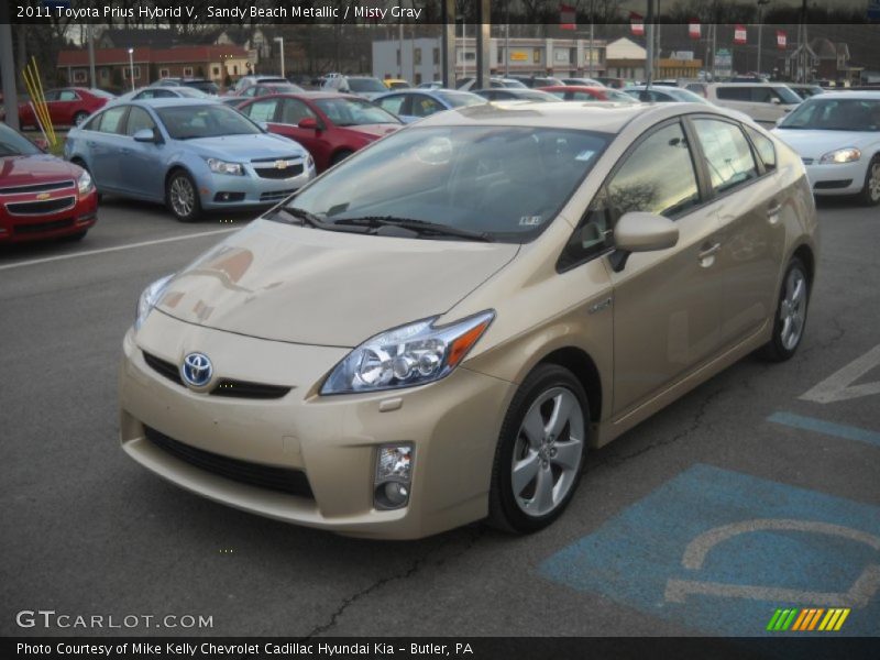 Sandy Beach Metallic / Misty Gray 2011 Toyota Prius Hybrid V