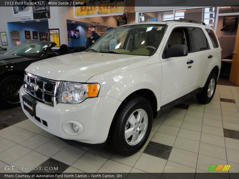 White Suede / Camel 2012 Ford Escape XLT