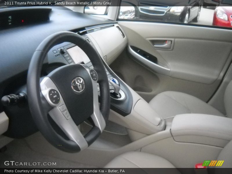  2011 Prius Hybrid V Misty Gray Interior