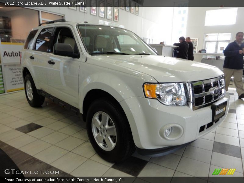 White Suede / Camel 2012 Ford Escape XLT