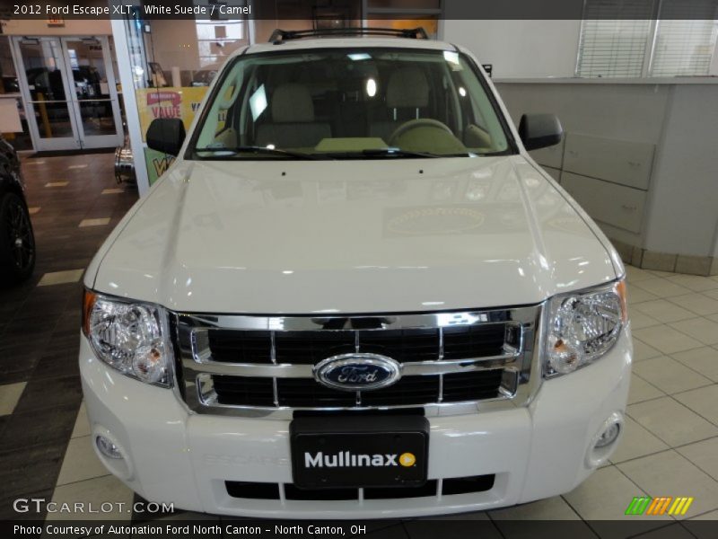 White Suede / Camel 2012 Ford Escape XLT