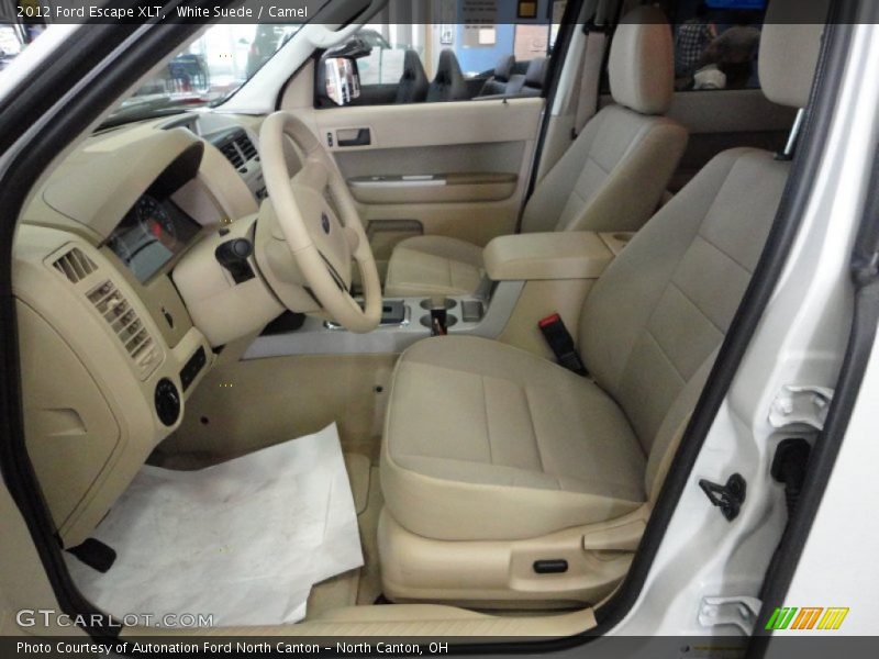 White Suede / Camel 2012 Ford Escape XLT