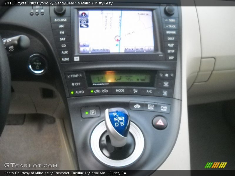 Controls of 2011 Prius Hybrid V
