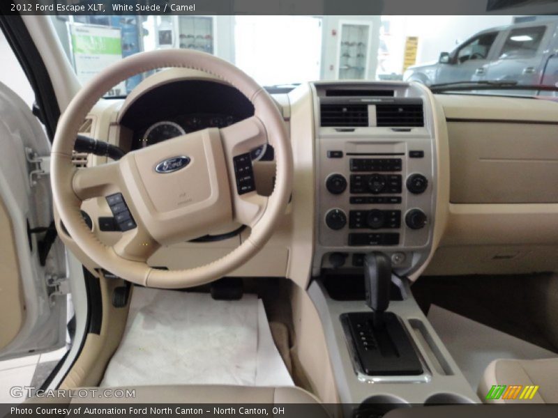 White Suede / Camel 2012 Ford Escape XLT