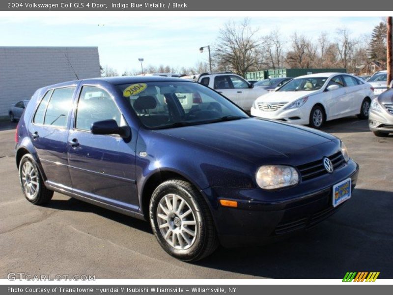 Indigo Blue Metallic / Black 2004 Volkswagen Golf GLS 4 Door