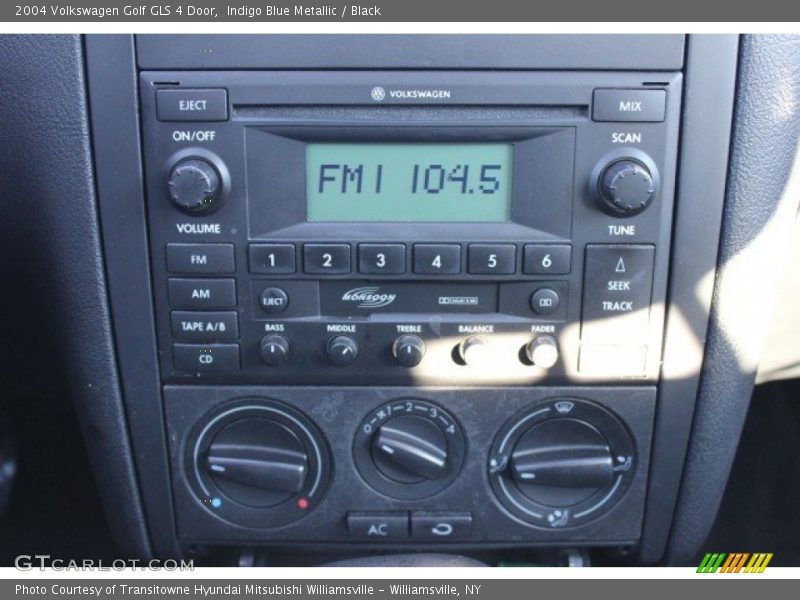 Indigo Blue Metallic / Black 2004 Volkswagen Golf GLS 4 Door