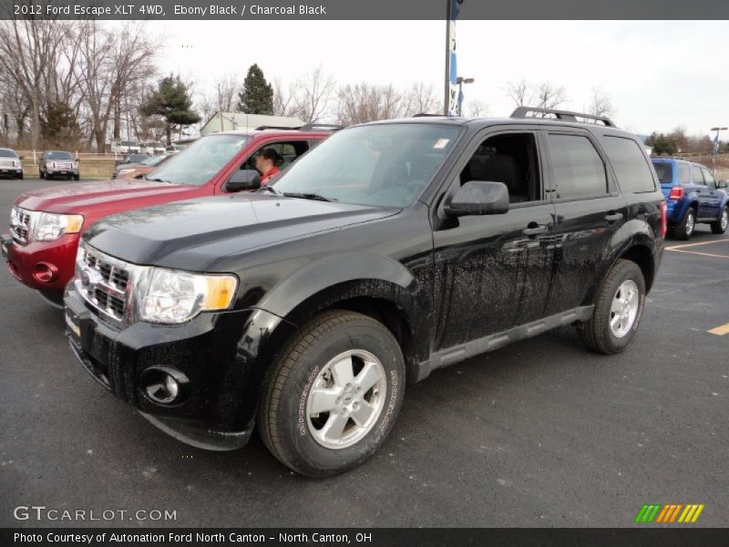 Ebony Black / Charcoal Black 2012 Ford Escape XLT 4WD