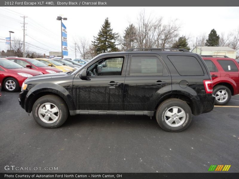 Ebony Black / Charcoal Black 2012 Ford Escape XLT 4WD