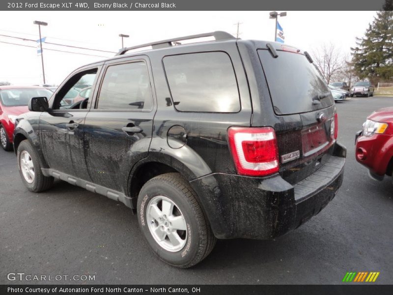 Ebony Black / Charcoal Black 2012 Ford Escape XLT 4WD